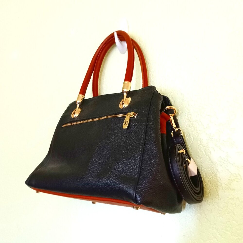 Italian Genuine Leather New Bag " VALENTINA " with Belt.